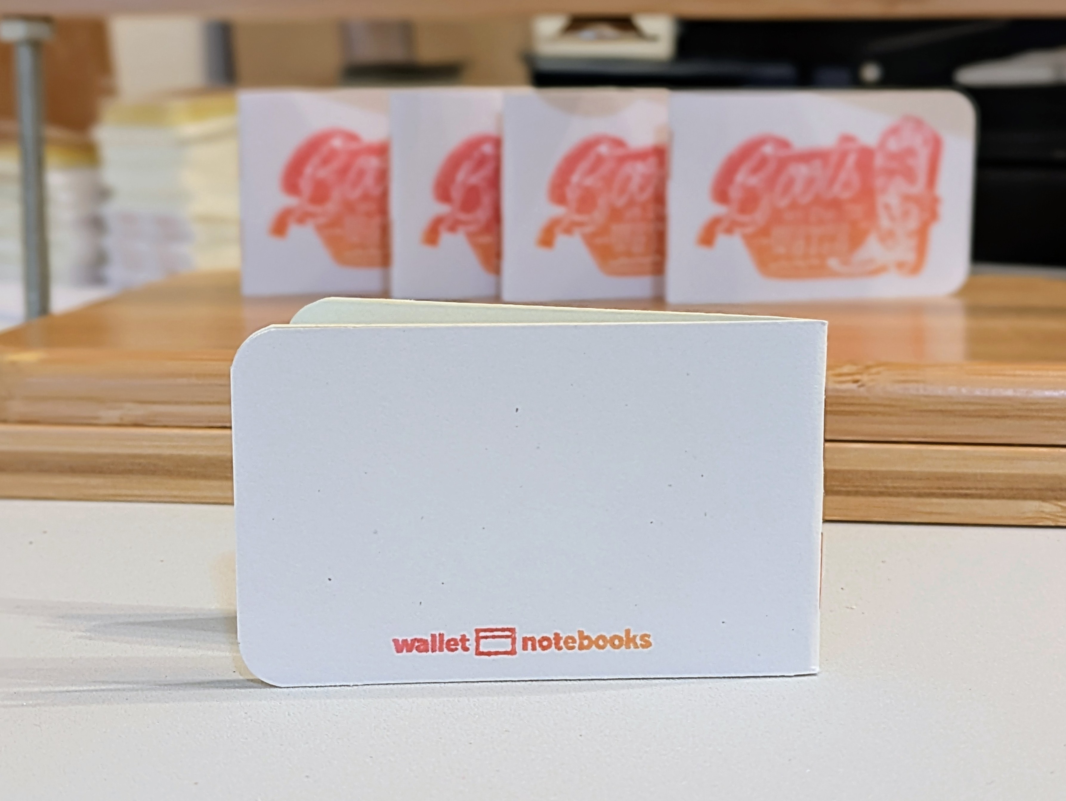 Special edition Boots on the Water red Wallet Notebook back